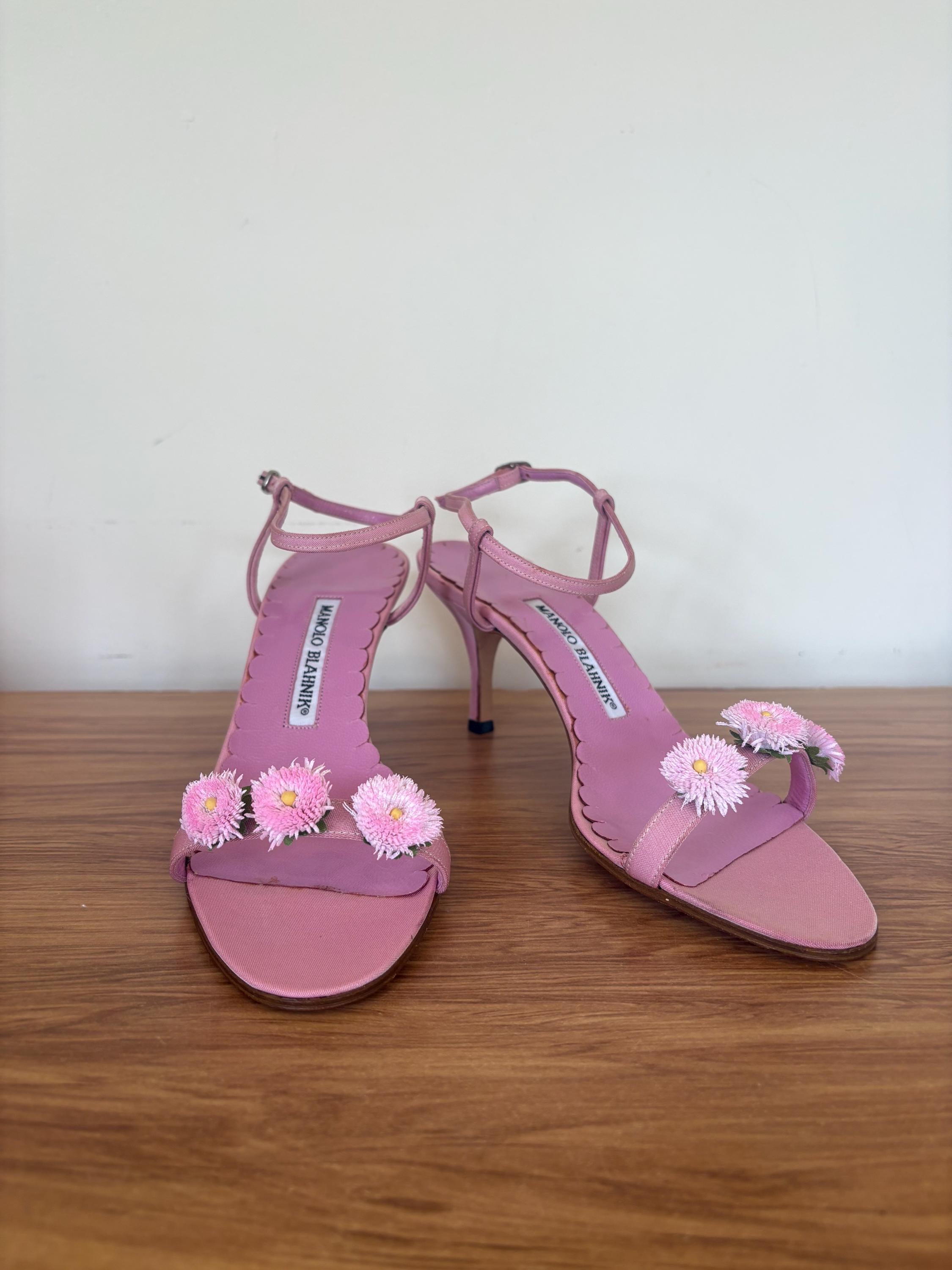 Manolo Blahnik Pink Shoes - Etsy