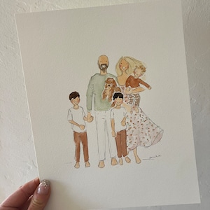 Custom watercolor portrait