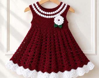Child Crochet Frock Pattern | Easy Girls Crochet Dress Tutorial