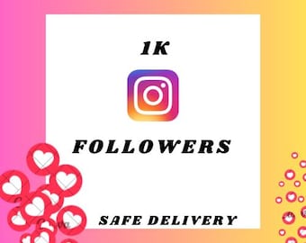 Aumento de 1000 seguidores en Instagram / Entrega rápida y segura / Usuarios reales