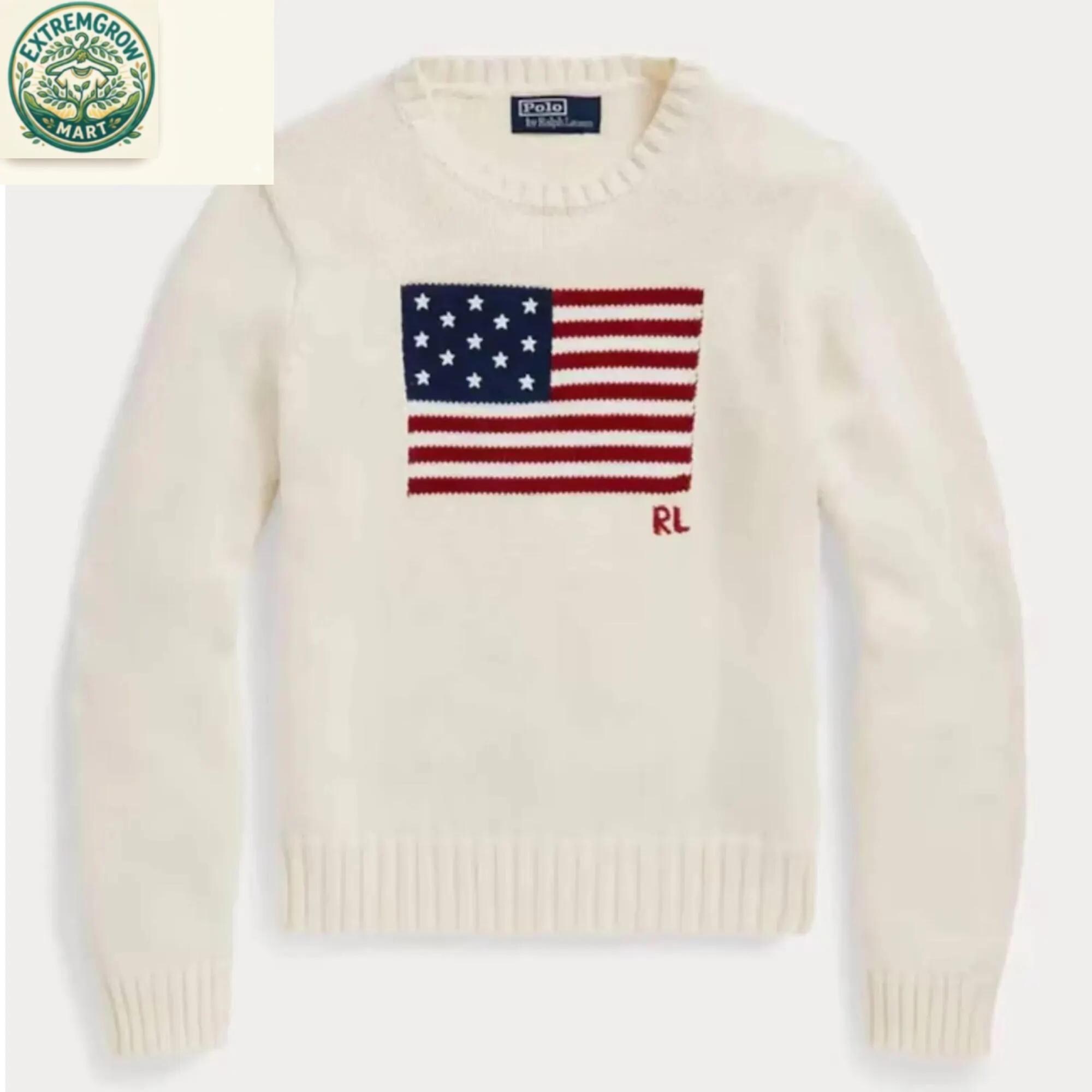 Vintage ralph lauren flag sweater - Etsy 日本