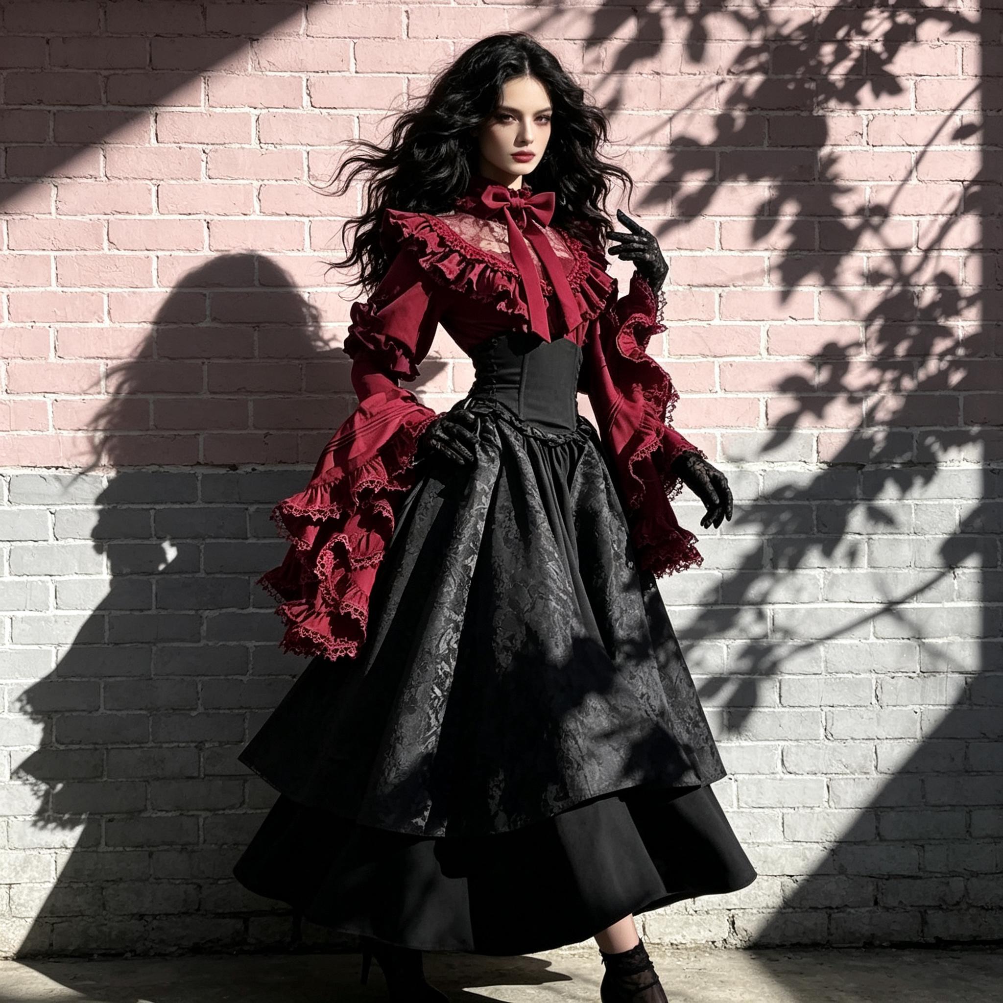 Black and Red Vampire Dress - Etsy