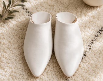 Handmade Moroccan Leather Slippers | Authentic Babouches for Women & Men | Soft Indoor Outdoor House Shoes | Premium Artisan Gift