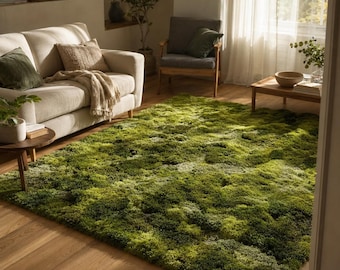 Tapis en mousse fait main - Décoration d'intérieur écologique