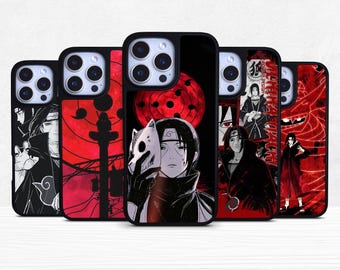 Funda mate de anime Itachi para iPhone 11 12 13 14 15 16 Pro Max/Samsung Galaxy s23 s24 + Ultra