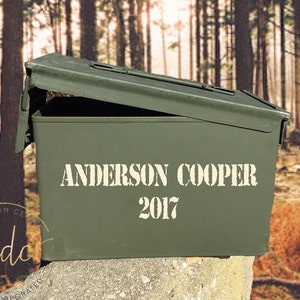 Personalized Ammo Can/Groomsman Gifts/Best Man Gifts/Hunter Ammo Box/Ammunition Can/Ammunition Case/Groomsman Set/Groomsman Gift/ image 4