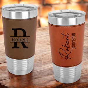 Personalized Tumbler for Men, Groomsmen Gifts, Best Man Gift, Gift for Him, Boyfriend Gift, Bachelor Party Gifts, Dad Gifts, Husband Gift