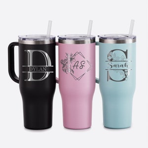 Tall Tumbler with Handle  28 oz – Custom Branding