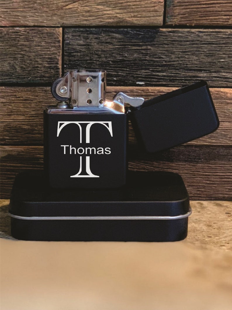 Personalized Black Engraved Lighter Custom Lighter Engraved Etsy
