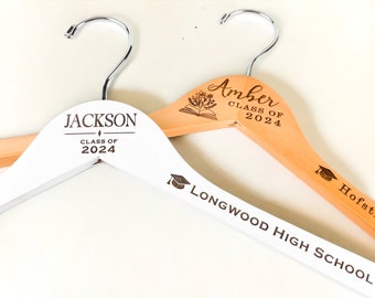 Graduation Gown Hanger, Personalized Graduation photo Prop Robe Hanger, College graduation Hanger, High School Graduation Hanger,