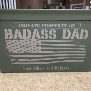 Personalized ammo box/Gift for Dad/Fathers Day Gift/ammunition box/ ammo box /unique groomsman gifts/hunter ammo box
