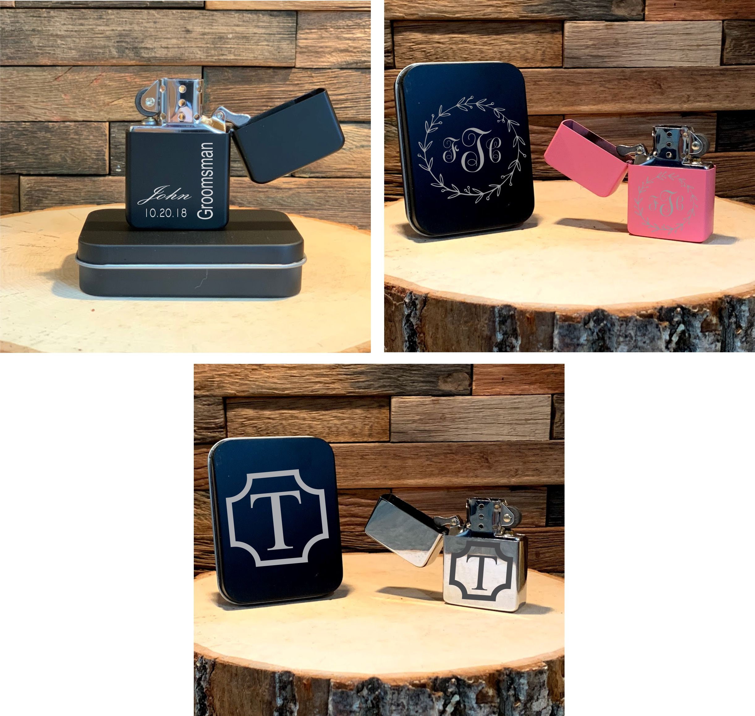 Personalized Black Engraved Lighter custom lighter engraved Etsy