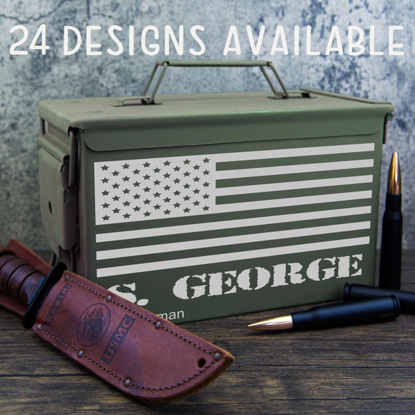 Gifts for  Military/ammunition can/Personalized ammo can/ammo box/groomsman ammo box/ammunition box/ ammo box