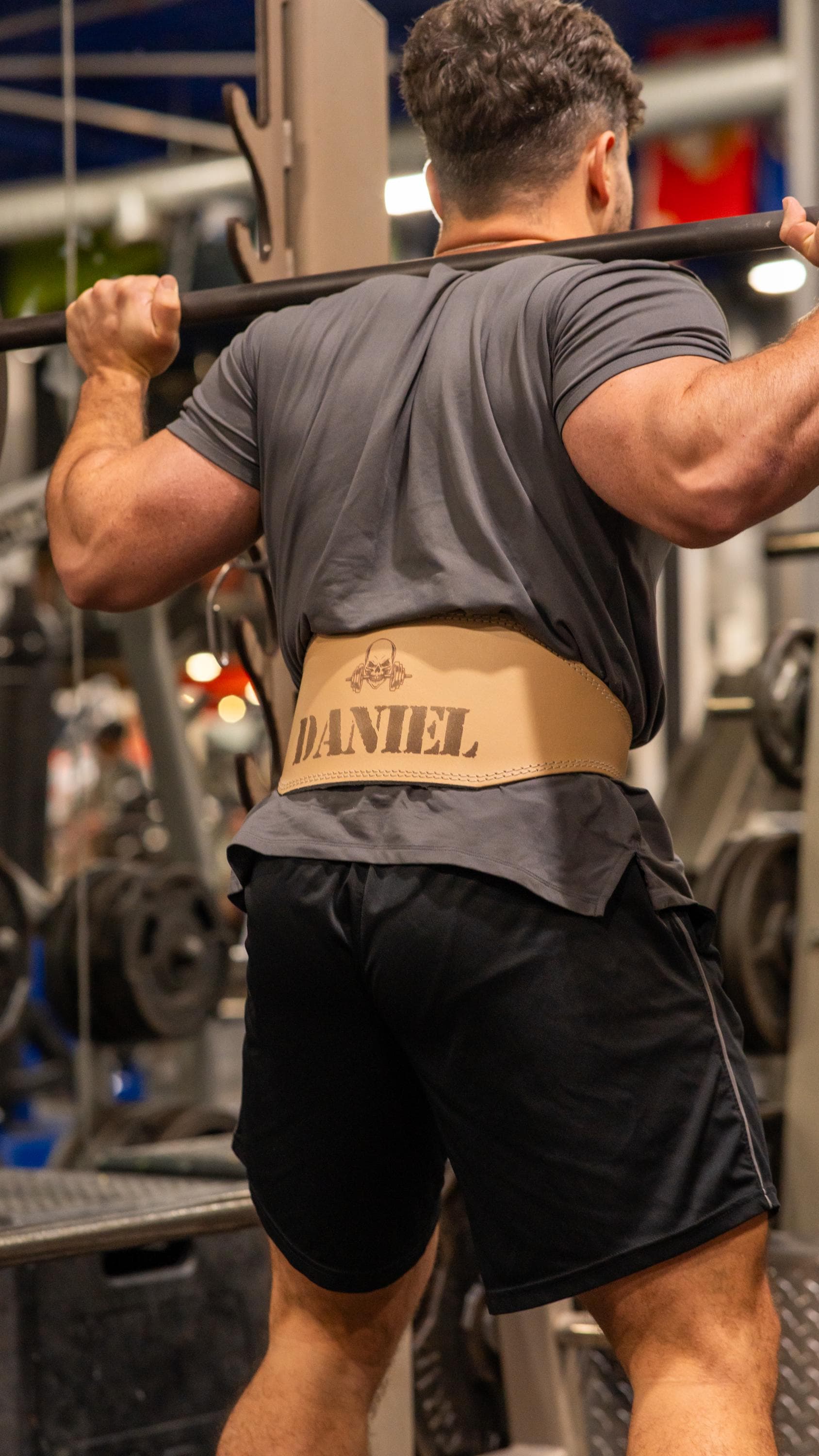 Personalized Leather Weightlifting Belt: Laser Engraved Gym Belt