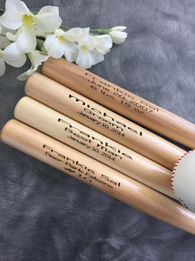 Personalized Baseball BatEngraved Baseball Bat Ring Bearer Etsy
