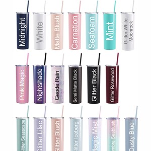 40 & Fabulous Birthday Tumbler With Straw, Personalized Stainless Steel ...