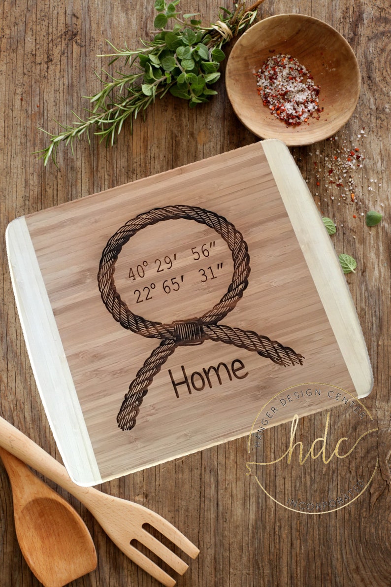 Personalized Cutting BoardYour Coordinates Cutting Etsy