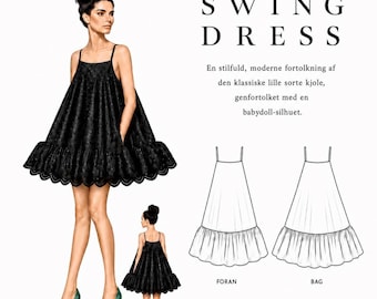 The Swing Dress – Digitales PDF-Symphonie und Schnitt (DÄNISCH)