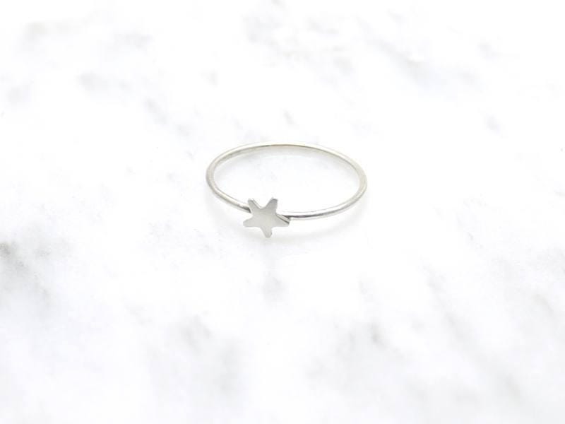 Silver Star Ring - Tiny Star - Sterling Silver - Twinkle Little Star ...