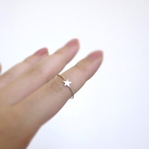 Silver Star Ring - Tiny Star - Sterling Silver - Twinkle Little Star ...