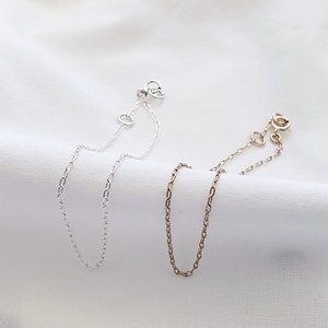 Chain bracelet - gold chain bracelet - silver chain bracelet - minimal chain - simple chain - dainty thin bracelet - illusy