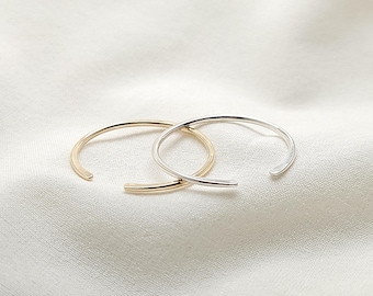 Anillo de puño fino - Anillo abierto - Anillos espaciadores delicados - Anillo con abertura - Anillos de puño - Anillos apilables minimalistas - illusy