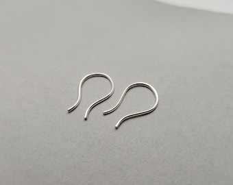 Pendientes de aro con gancho - Herraduras - Pequeños pendientes de arco curvo - Delicados minimalistas illusy