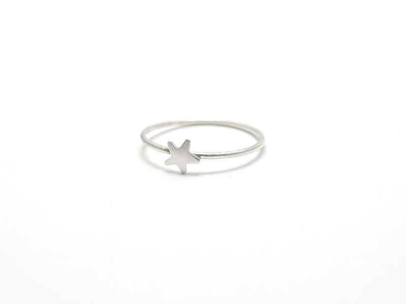 Silver Star Ring - Tiny Star - Sterling Silver - Twinkle Little Star ...