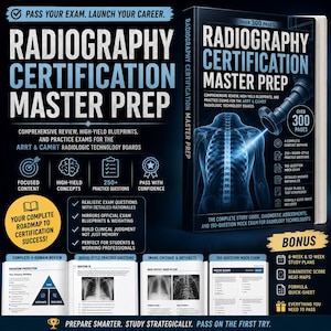 Guida di studio per la preparazione all'esame ARRT per tecnici di radiologia, quaderno di esercizi per la revisione dell'abilitazione in radiologia.