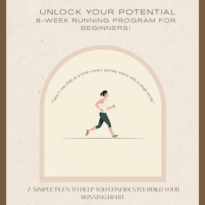 8-Week Beginner Running Plan | Couch to 5K Training Schedule (PDF Download)