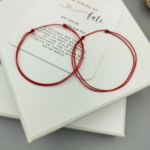 Red String of Fate - Kabbalah - Good luck Bracelet - Couple - Friendship - 2pc Bracelet