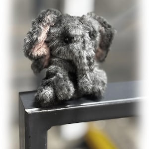 Flexible weighted jointed OOAK Handmade Collectors Elephant Teddy Bear
