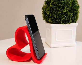 Modern Phone Stand | Minimalist Desk Holder | Compatible with iPhone & Samsung | Office Desk Accessory