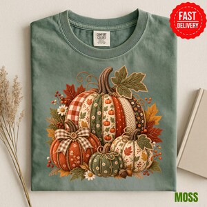 Comfort Colors® Fall Pumpkin Shirt, Vintage Pumpkin Patch Tee, Autumn Harvest Shirt, Cute Pumpkin Lover Gift, Thanksgiving Shirt