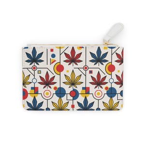 Bauhaus Mini Kuvertväska med Cannabisbladmönster