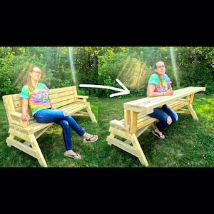 Flip out picnic table blue prints