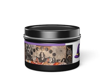 Wiz Wick Witch    Coconut Soy Wax Candle, Aromatherapy Tin Candle, Hand-Poured USA, 5 Fragrances