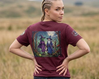 Witch&Wiz WizChick Illustration Tee | Mystic Forest Moonlight Shirt