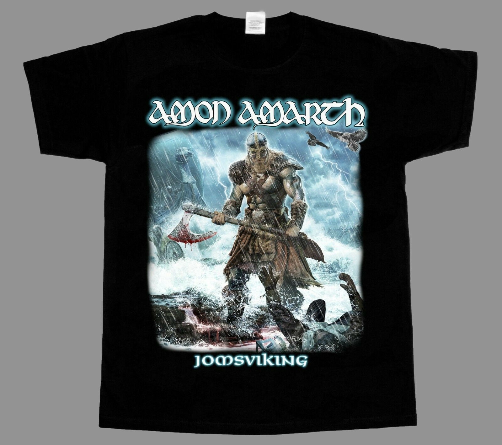 Amon Amarth Jomsviking Death Metal Children Of Bodom Amorphis Shirt