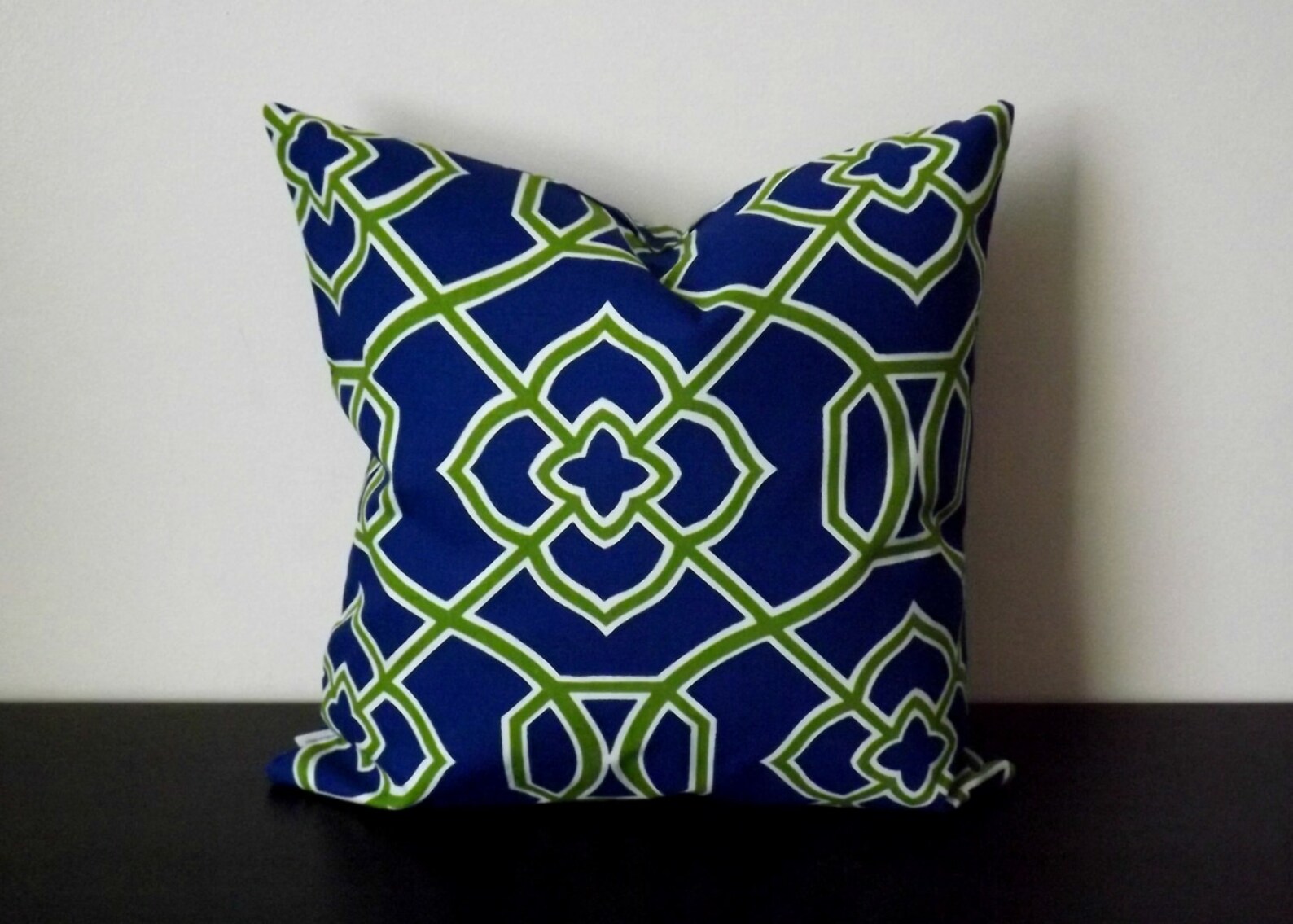 Decorative Throw Pillow Blue and Green Pillow Cover Sofa Etsy