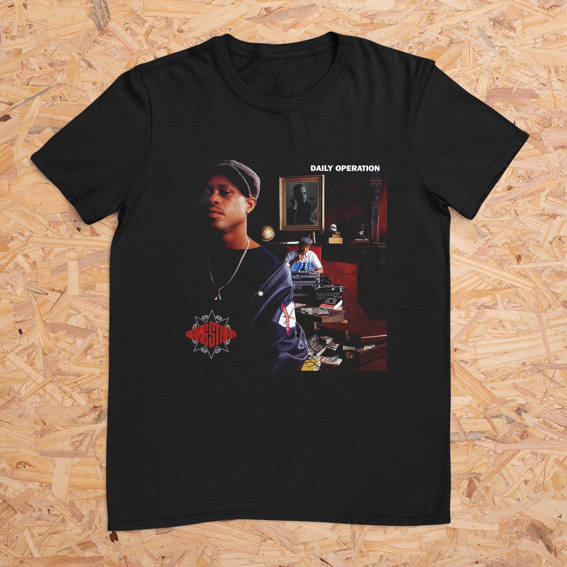 Discover Gang Starr Shirt, Daily Operation Album Cover T-Shirt