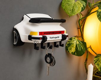 Personalized car key rack – custom key holder with your desired text – gift for drivers