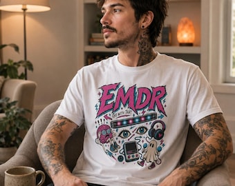 EDM-Inspired EMDR Therapist Shirt | EMDR Therapy T-Shirt | Trauma Therapist Gift | Bilateral Stimulation Merch