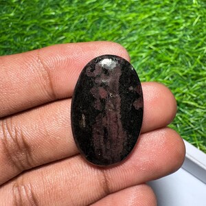 Ruby Fall Cabochon Natural Ruby Fall Cabochon Loose Gemstone For Making Jewellery [ 26 Cts. 31x20mm] E-90 image 3