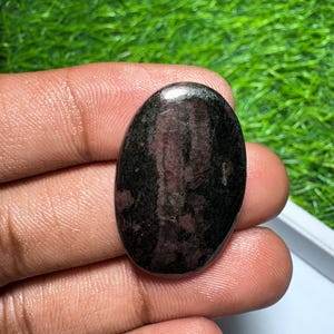 Ruby Fall Cabochon Natural Ruby Fall Cabochon Loose Gemstone For Making Jewellery [ 26 Cts. 31x20mm] E-90 image 4