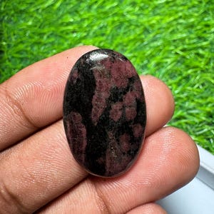 Ruby Fall Cabochon Natural Ruby Fall Cabochon Loose Gemstone For Making Jewellery  [ 25 Cts. 30X19 mm] E-90
