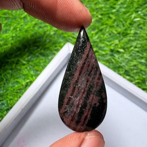 Ruby Fall Cabochon Natural Ruby Fall Cabochon Loose Gemstone For Making Jewellery  [ 20 Cts. 36x15mm] E-90