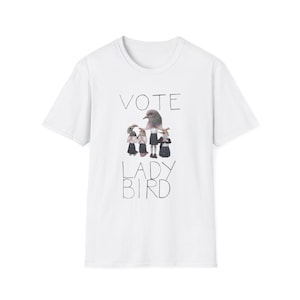 STEM Lieveheersbeestje T-shirt | Handgetekende vogel politieke kleding