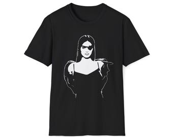 Vintage Noir Lana del Rey Woman Silhouette T-Shirt | Retro Film Girl Tee
