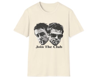 Fight Club Faces Join The Club T-Shirt | Movie Mashup Tee